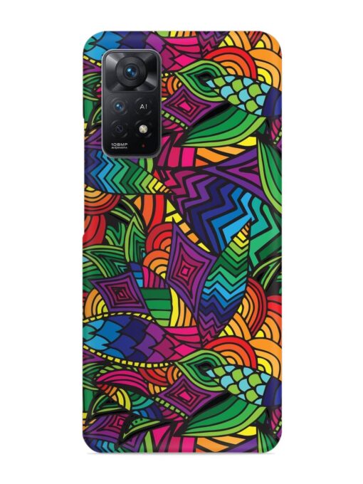 Abstract Multicolor Seamless Snap Case for Xiaomi Redmi Note 11 Pro (4G)