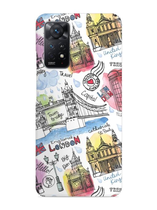 Vector London Landmark Snap Case for Xiaomi Redmi Note 11 Pro Plus (5G) Zapvi