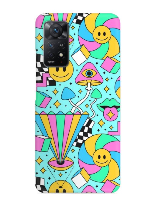 Trippy Rainbow 60S Snap Case for Xiaomi Redmi Note 11 Pro Plus (5G) Zapvi