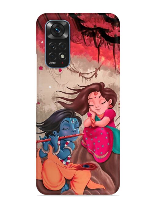 Radhe Krishna Water Art Snap Case for Xiaomi Redmi Note 11S Zapvi