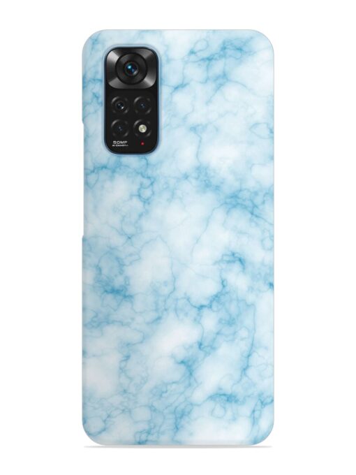 Blue White Natural Marble Snap Case for Xiaomi Redmi Note 11S Zapvi