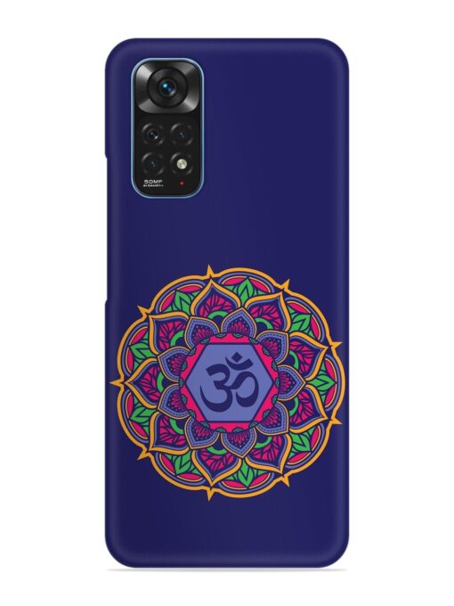 Om Mandala Art Blue Snap Case for Xiaomi Redmi Note 11S