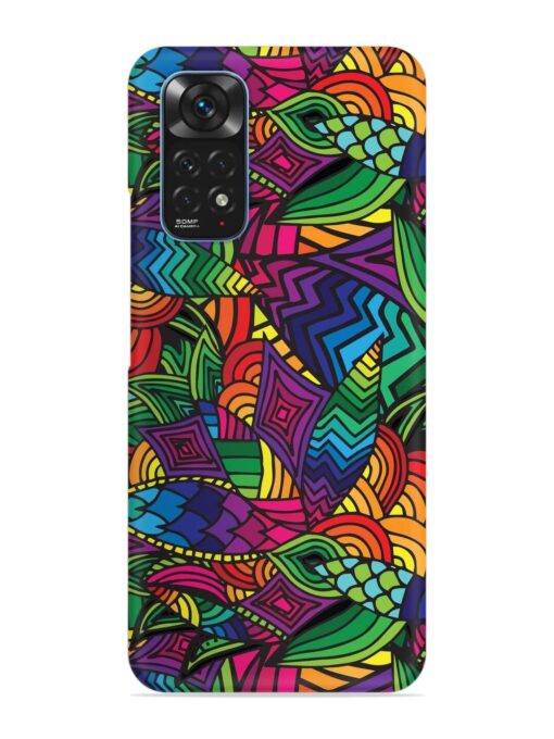 Abstract Multicolor Seamless Snap Case for Xiaomi Redmi Note 11S Zapvi