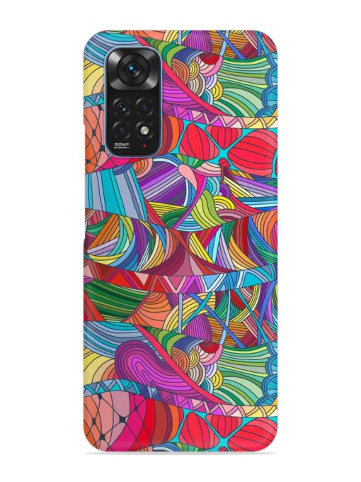 Seamless Patterns Hand Drawn Snap Case for Xiaomi Redmi Note 11S Zapvi