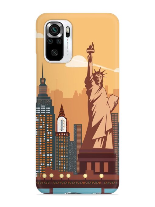 New York Statue Of Liberty Architectural Scenery Snap Case for Xiaomi Redmi Note 11 Se