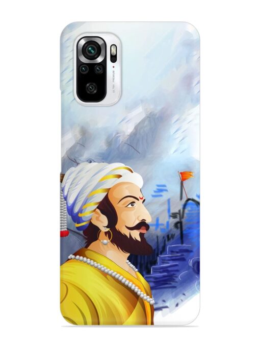 Shivaji Maharaj Color Paint Art Snap Case for Xiaomi Redmi Note 11 Se