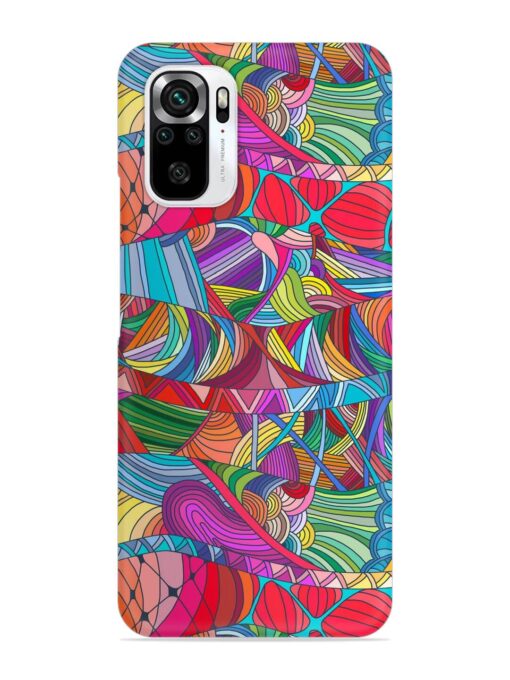 Seamless Patterns Hand Drawn Snap Case for Xiaomi Redmi Note 11 Se Zapvi