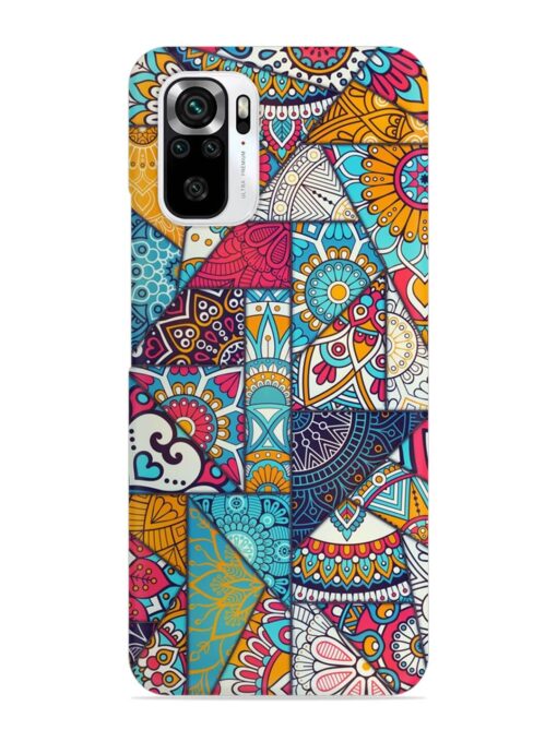 Patchwork Pattern Vintage Snap Case for Xiaomi Redmi Note 11 Se Zapvi