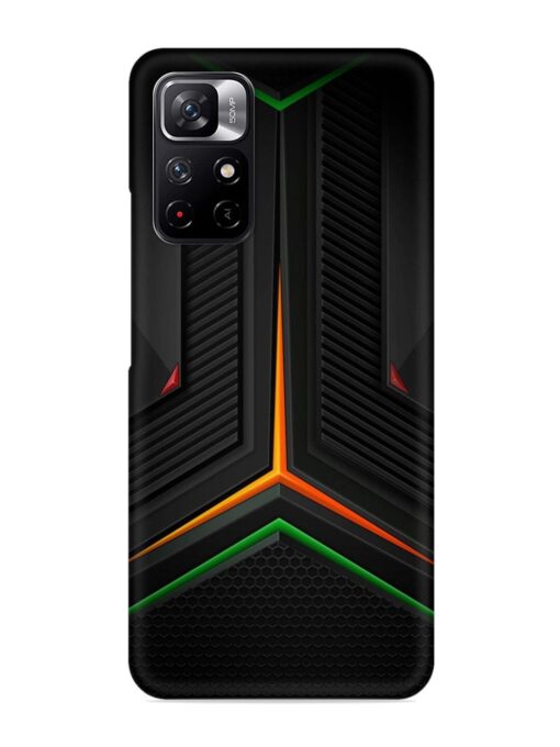 Orange Triangle Light Snap Case for Xiaomi Redmi Note 11T (5G) Zapvi