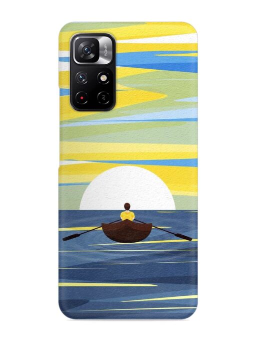 Rowing Person Ferry Paddle Snap Case for Xiaomi Redmi Note 11T (5G) Zapvi