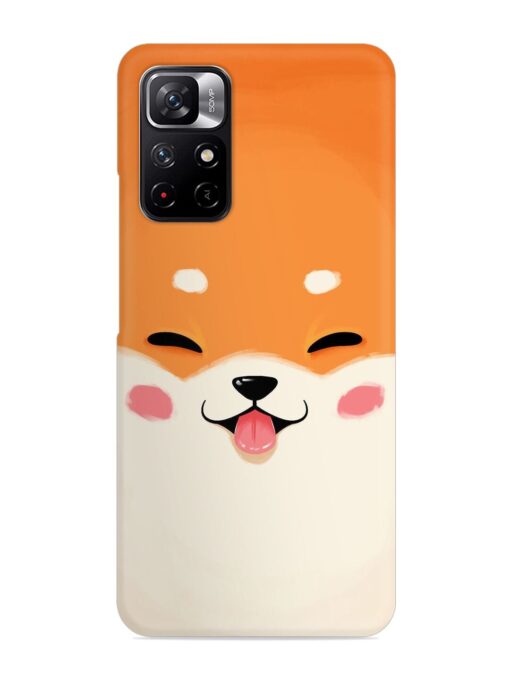 Cute Dog Face Vector Snap Case for Xiaomi Redmi Note 11T (5G) Zapvi