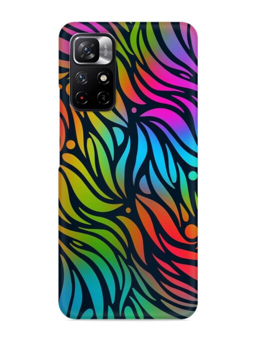 Abstract Leaf Design Snap Case for Xiaomi Redmi Note 11T (5G) Zapvi