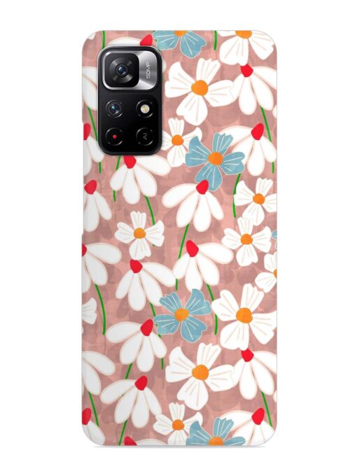 Abstract Petal Flowers Snap Case for Xiaomi Redmi Note 11T (5G)