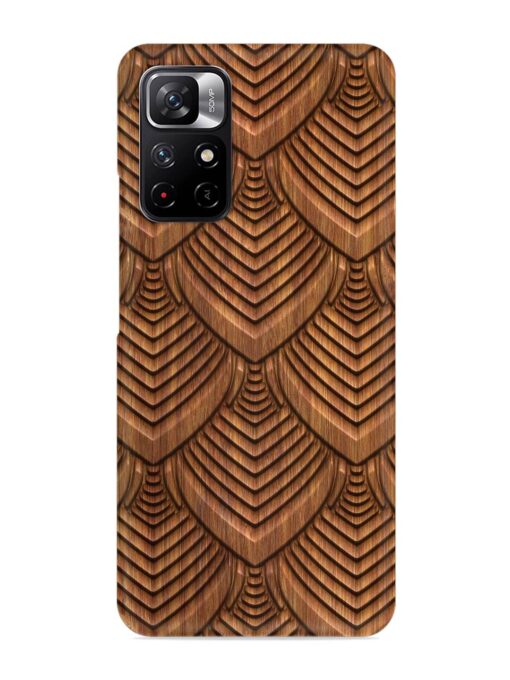 Carved Pattern On Snap Case for Xiaomi Redmi Note 11T (5G) Zapvi