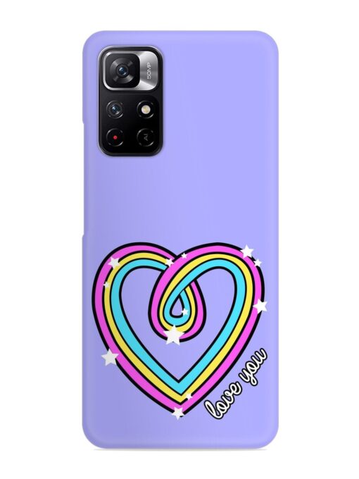 Colorful Rainbow Heart Snap Case for Xiaomi Redmi Note 11T (5G)