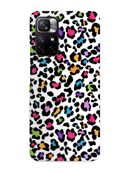 Seamless Leopard Pattern Snap Case for Xiaomi Redmi Note 11T (5G)