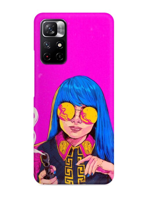 Aesthetic Anime Girl Snap Case for Xiaomi Redmi Note 11T (5G)