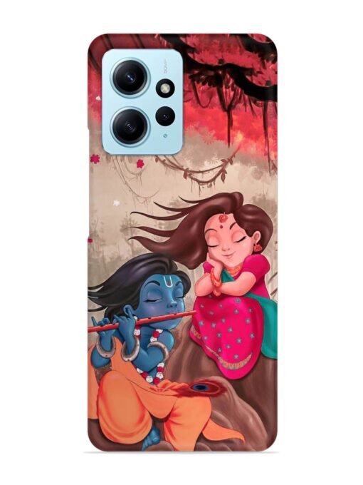 Radhe Krishna Water Art Snap Case for Xiaomi Redmi Note 12 (4G)