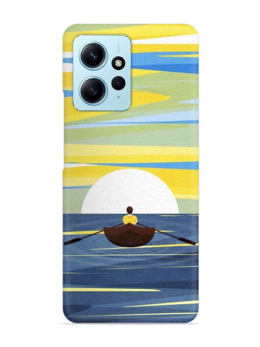 Rowing Person Ferry Paddle Snap Case for Xiaomi Redmi Note 12 (4G)