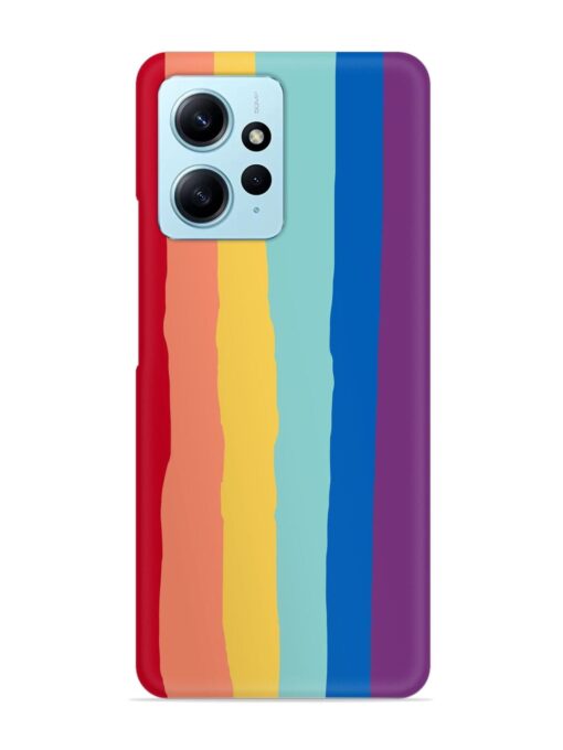 Rainbow Genuine Liquid Snap Case for Xiaomi Redmi Note 12 (4G)