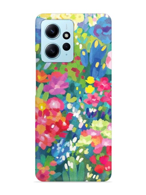 Watercolor Flower Art Snap Case for Xiaomi Redmi Note 12 (4G) Zapvi