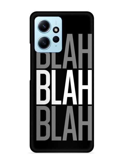 Blah Blah Blah Wallpaper Snap Case for Xiaomi Redmi Note 12 (4G)