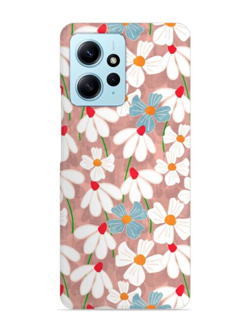 Abstract Petal Flowers Snap Case for Xiaomi Redmi Note 12 (4G)