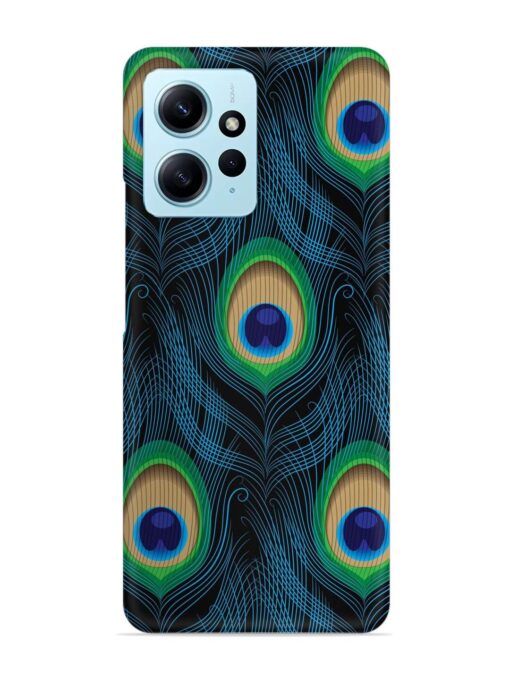 Seamless Pattern Peacock Snap Case for Xiaomi Redmi Note 12 (4G)