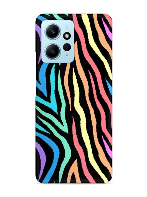 Colorful Abstract Zebra Snap Case for Xiaomi Redmi Note 12 (4G)