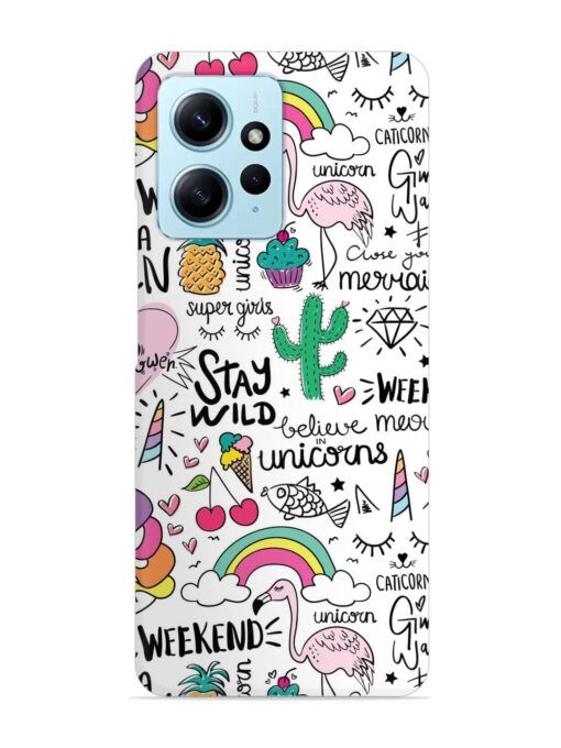 Unicorn Ice Cream Snap Case for Xiaomi Redmi Note 12 (4G)