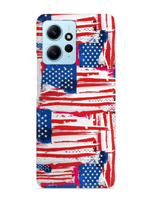 Usa Flag Seamless Snap Case for Xiaomi Redmi Note 12 (4G)