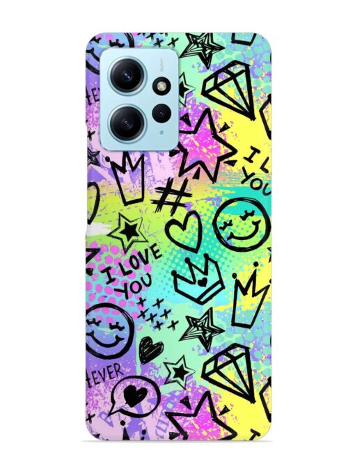 Bright Seamless Pattern Snap Case for Xiaomi Redmi Note 12 (4G)