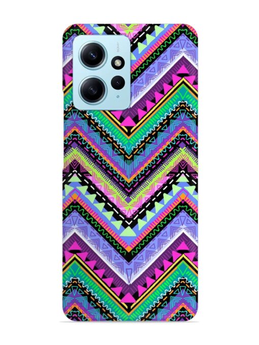 Tribal Aztec Print Snap Case for Xiaomi Redmi Note 12 (4G)