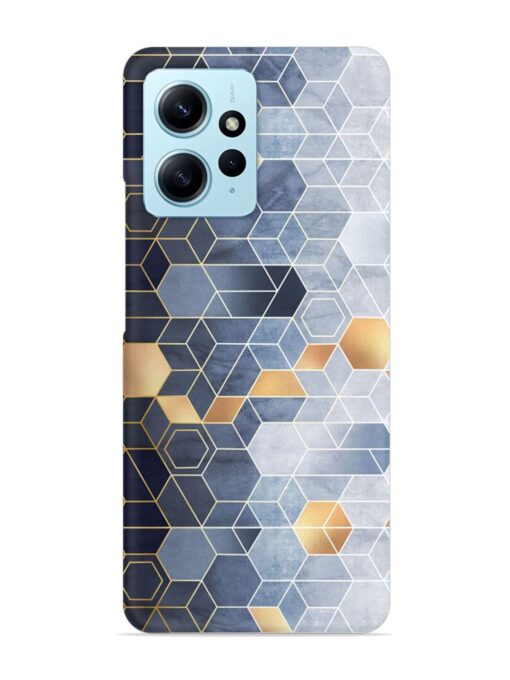 Geometric Abstraction Hexagons Snap Case for Xiaomi Redmi Note 12 (4G)