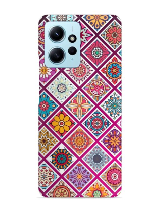 Seamless Tile Pattern Snap Case for Xiaomi Redmi Note 12 (4G)