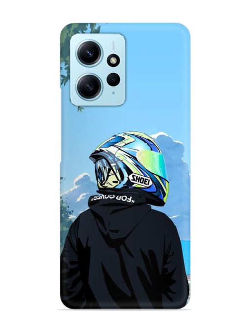 Rider With Helmet Snap Case for Xiaomi Redmi Note 12 (4G)