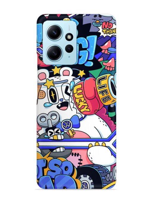 Universal Doodle Snap Case for Xiaomi Redmi Note 12 (4G)