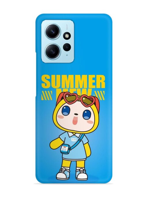 Summer Mew Cartoon Snap Case for Xiaomi Redmi Note 12 (4G)