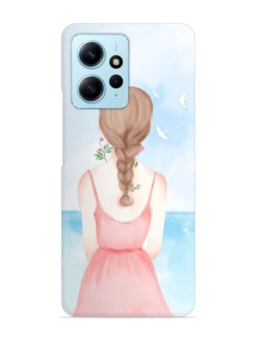 Watercolor Girl Vector Snap Case for Xiaomi Redmi Note 12 (4G) Zapvi