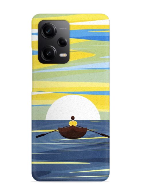 Rowing Person Ferry Paddle Snap Case for Xiaomi Redmi Note 12 (5G) Zapvi