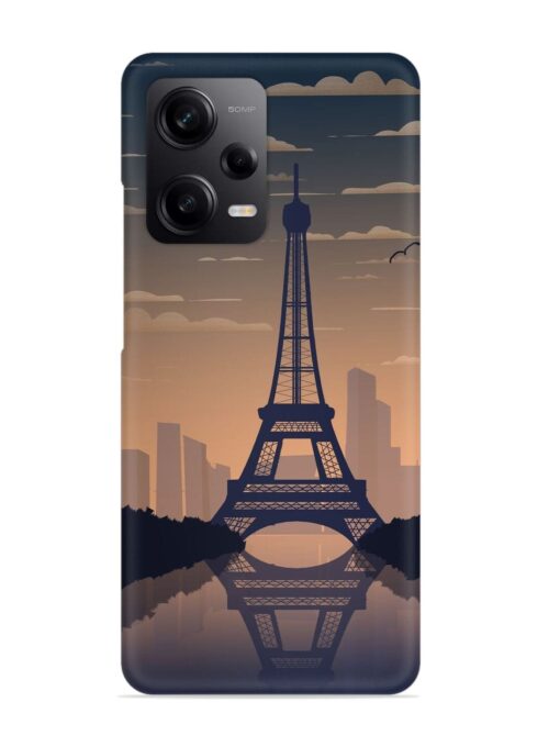 France Paris Eiffel Tower Gradient Snap Case for Xiaomi Redmi Note 12 (5G) Zapvi