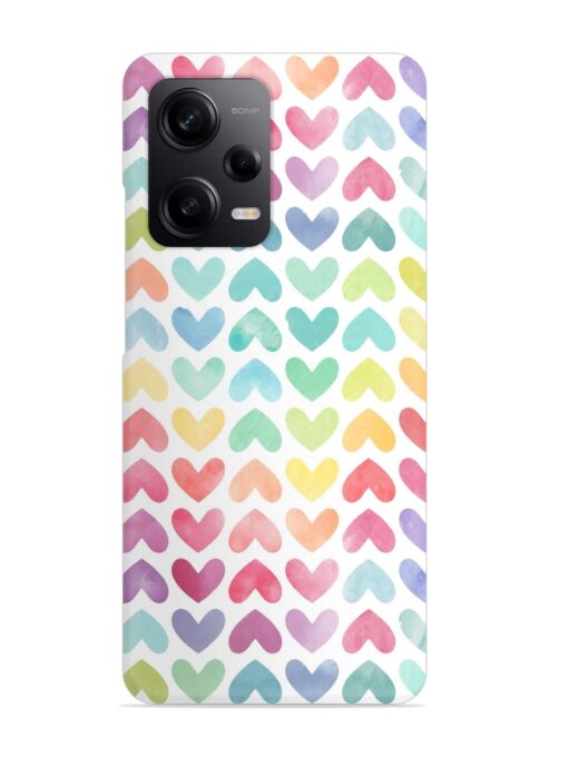 Seamless Colorful Watercolor Snap Case for Xiaomi Redmi Note 12 (5G) Zapvi