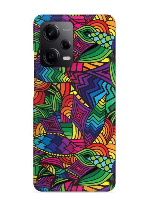 Abstract Multicolor Seamless Snap Case for Xiaomi Redmi Note 12 (5G) Zapvi