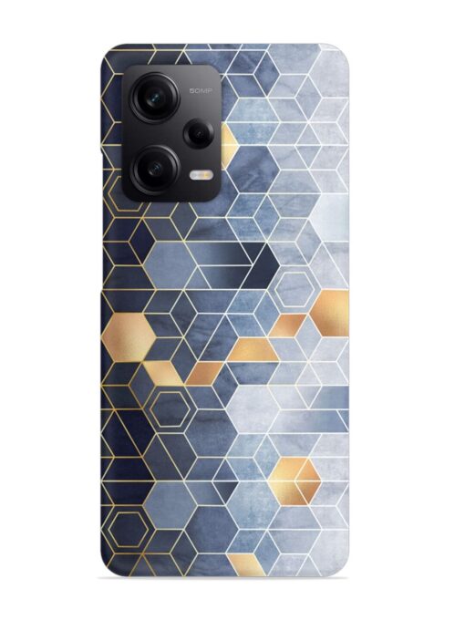 Geometric Abstraction Hexagons Snap Case for Xiaomi Redmi Note 12 (5G) Zapvi