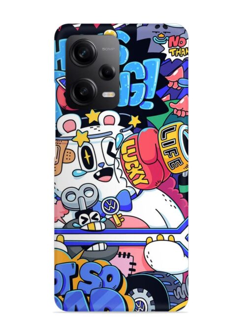 Universal Doodle Snap Case for Xiaomi Redmi Note 12 (5G) Zapvi