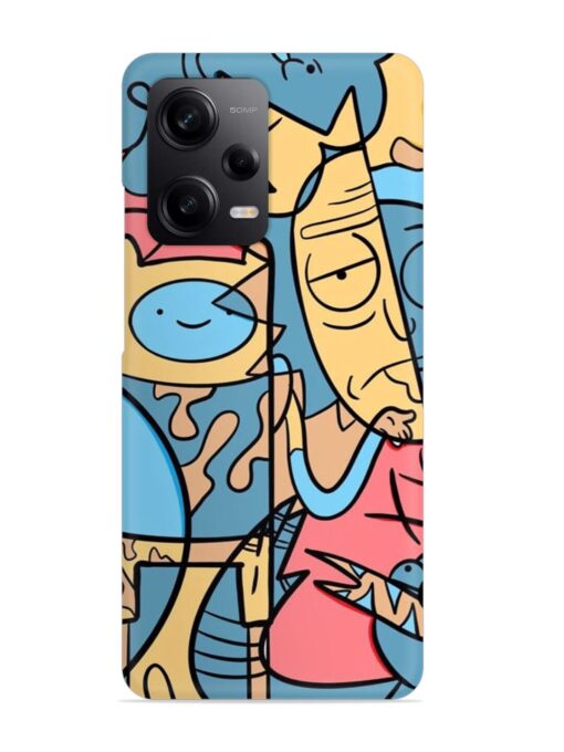 Silly Face Doodle Snap Case for Xiaomi Redmi Note 12 (5G) Zapvi