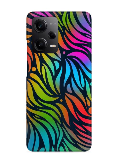 Abstract Leaf Design Snap Case for Xiaomi Redmi Note 12 Pro (5G) Zapvi