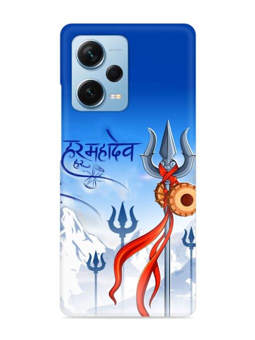 Har Har Mahadev Trishul Snap Case for Xiaomi Redmi Note 12 Pro Plus (5G) Zapvi