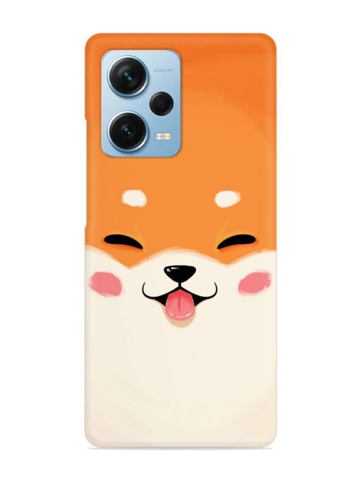 Cute Dog Face Vector Snap Case for Xiaomi Redmi Note 12 Pro Plus (5G)