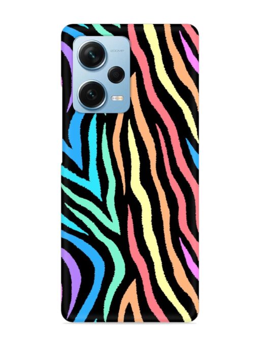 Colorful Abstract Zebra Snap Case for Xiaomi Redmi Note 12 Pro Plus (5G) Zapvi